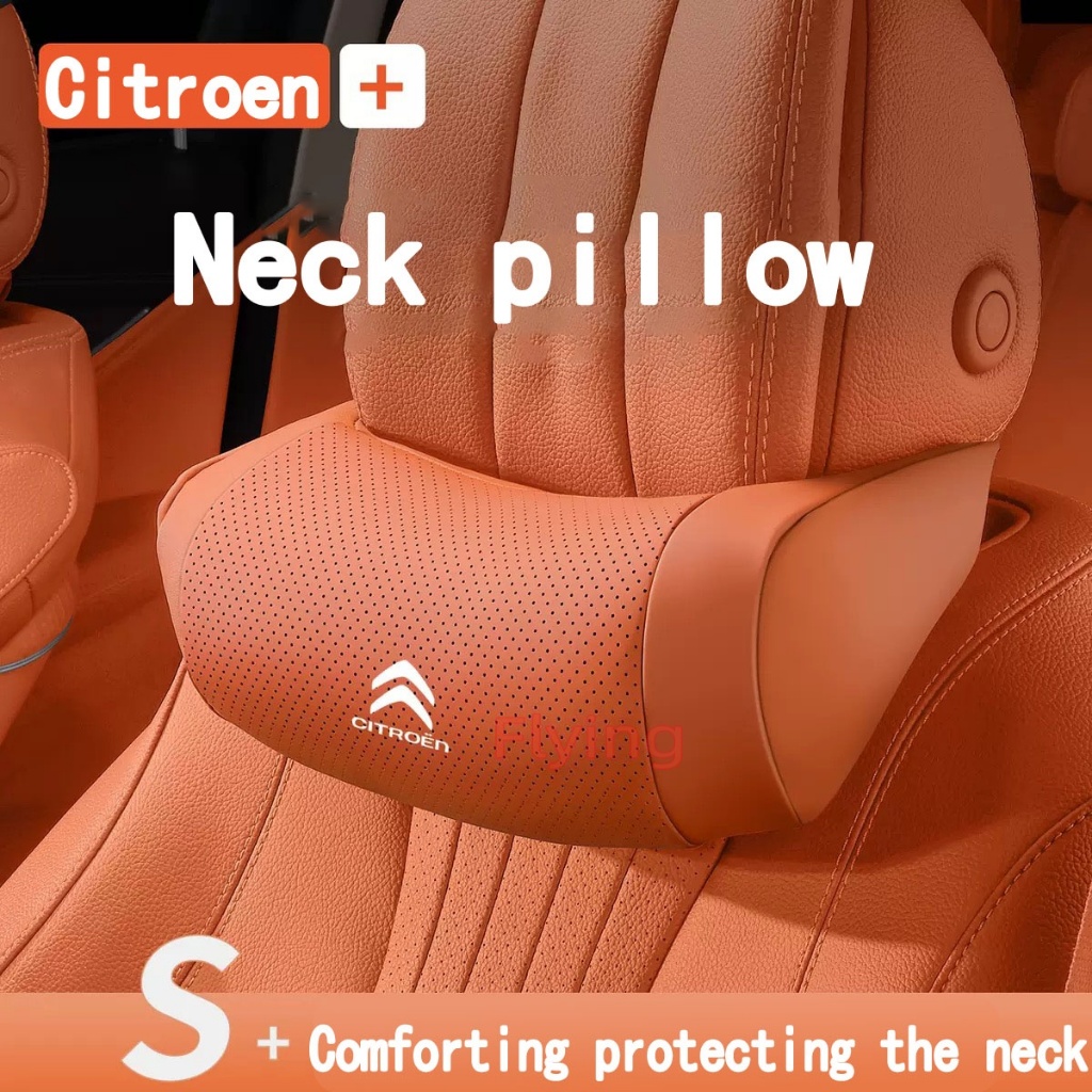 Citroen C3 C4 Picasso รถคอหมอน Nappa หนัง Perforated breathable Headrest หน่วยความจําโฟมหมอนปากมดลูก