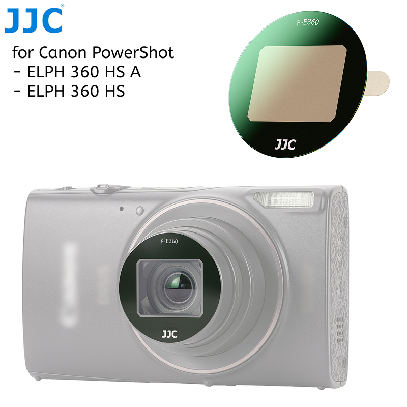 JJC AR ตัวป้องกันเลนส์ 3M UV Filter สําหรับ Canon PowerShot ELPH 360 HS A / 360 HS / IXUS 285 HS A /