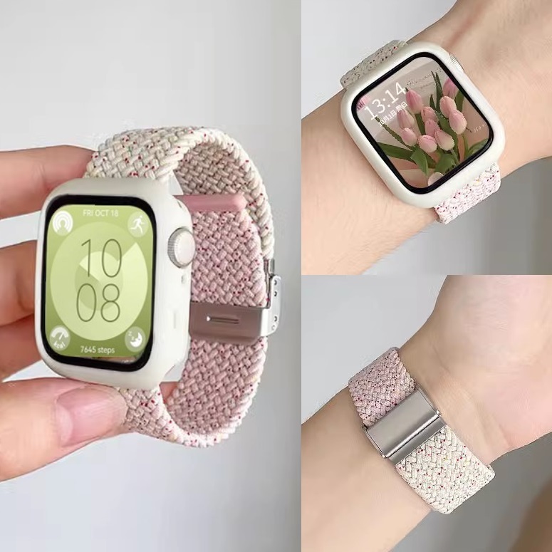 Braid Strap Case สําหรับ Huawei Watch Fit 5 สาย Nylon สาย Huawei Watch Fit 5 pro Strap สาย Huawei Wa