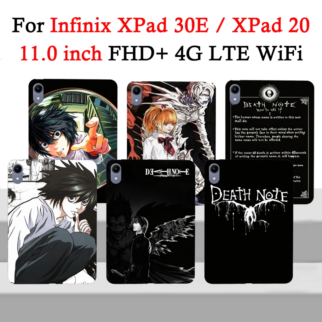 สําหรับ Infinix XPAD 30E / XPad 20 11 "FHD + X1102B X1102 Soft TPU DeathNote กรณีแท็บเล็ต