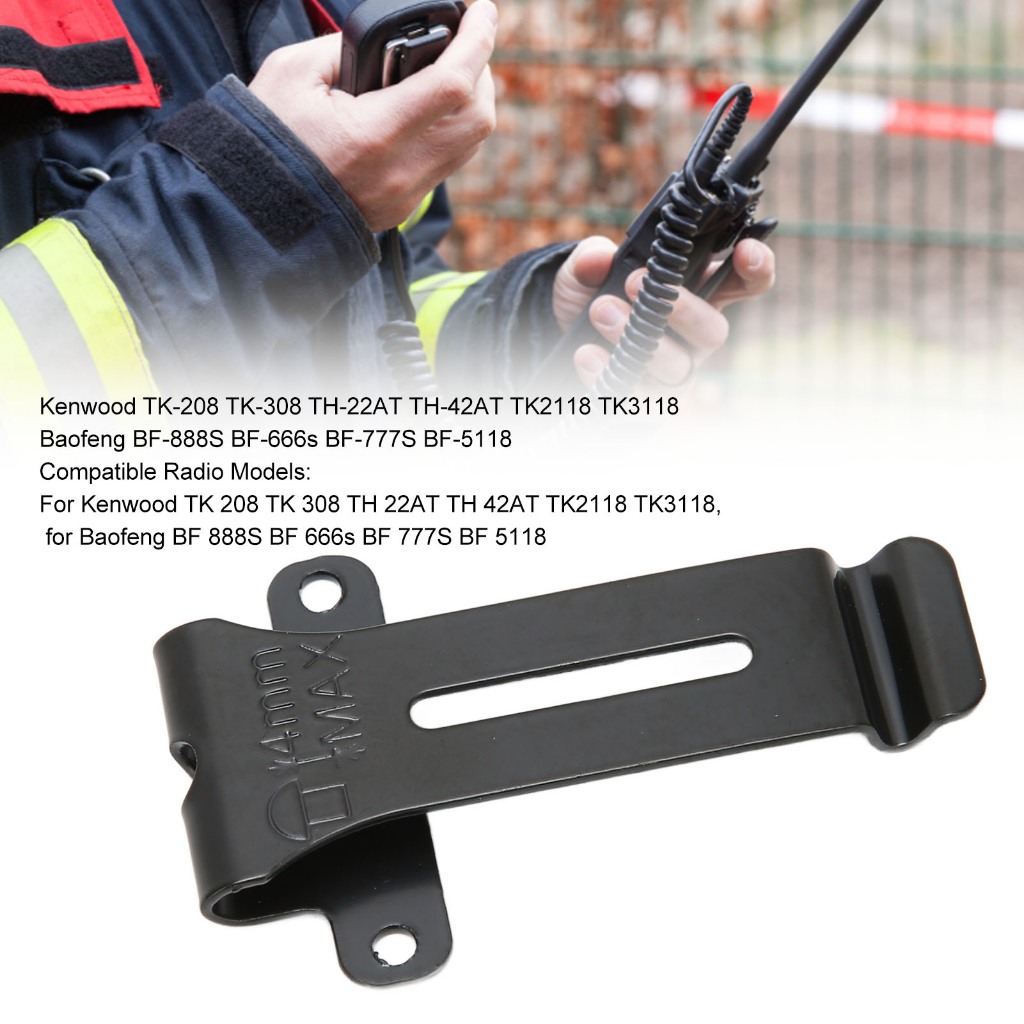 6 ชิ้นวิทยุคลิปเข็มขัดเปลี่ยนวิทยุแบบพกพาเข็มขัด Clamp สําหรับ Kenwood TK 208 TK 308 สําหรับ Baofeng