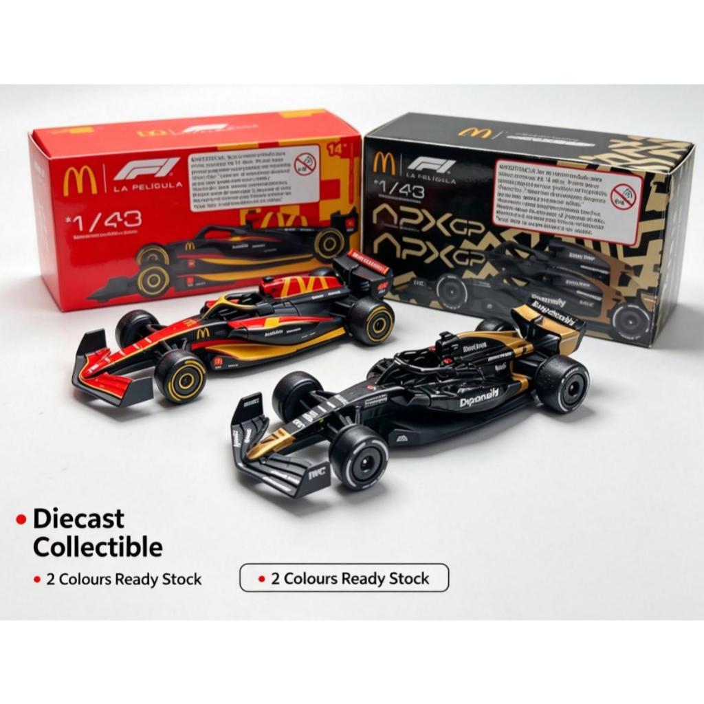 โมเดลรถแข่ง F1 APX GP สเกล1:43 ธีม McDonald รถดายคาสต์ ของสะสม ของขวัญ พร้อมส่ง
