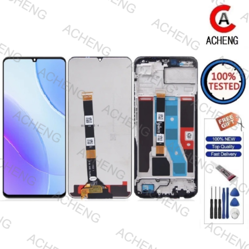 ACHENG สําหรับ Realme หมายเหตุ 50 RMX3834 LCD Touch Screen Digitizer Replacement Part