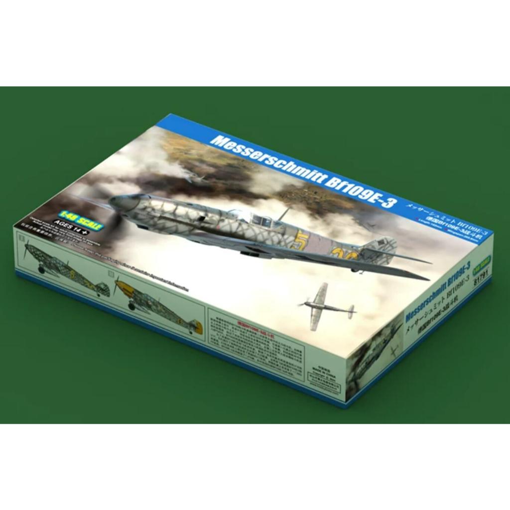 Hobbyboss 81791 1/48 Messerschmitt Bf109E-3 Trumpeter HOBBY BOSS 1/48 เยอรมัน Bf109E-3 Fighter 81791