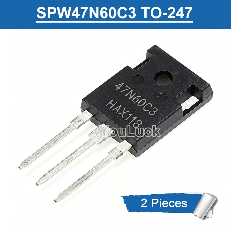 2 ชิ้น 47N60C3 SPW47N60C3 TO-247 47A/650V N-Channel MOSFET ทรานซิสเตอร์ใหม่เดิม