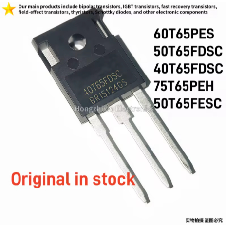 1-5PCS Original 60T65PES 50T65FDSC 40T65FDSC 75T65PEH 50T65FESC TO-247 650V Field Stop IGBT Power ทร