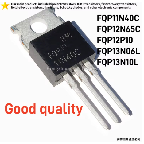 5PCS 11N40C 12N65C 12P10 13N06L 13N10L คุณภาพดี MOSFET FQP11N40C FQP12N65C FQP12P10 FQP13N06L F13QP1