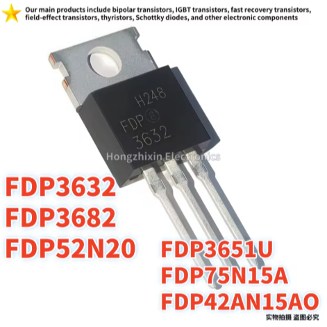 5PCS ใหม่ FDP42AN15AO 42AN15A FDP3682 3682 FDP75N15A 75N15A FDP52N20 52N20 MOSFETP3632 3632 FDP3651U