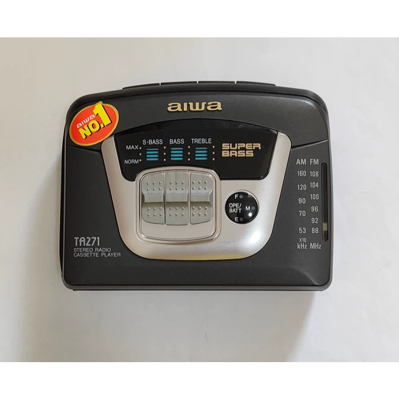 AIWA TA271 เครื่องเล่นเทปคาสเซ็ต – Classic, Condition VintageAudio CassettePlayer AIWA