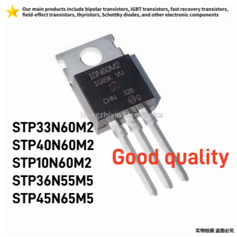 5PCS คุณภาพดี STP33N60M2 33N60M2 STP40N60M2 40N60M2 STP10N60M2 10N60M2 STP36N55M5 MOSFET 45N65M5M5