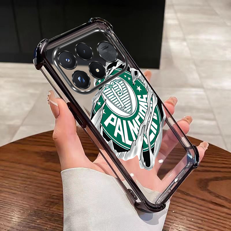 Xiaomi POCO F9 Pro F9Ultra 5G Palmeiras Club Air Cushion Cover Soft Back Cover เคสโทรศัพท์ใส