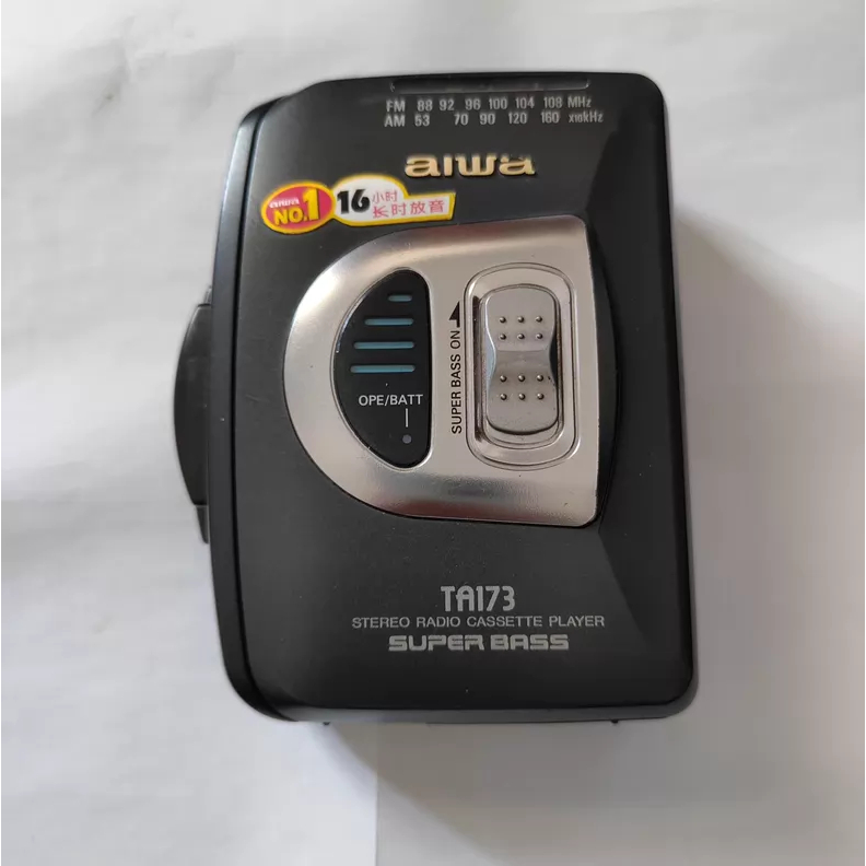 เครื่องเล่นเทปคาสเซ็ต AIWA TA173 – วิทยุ, SUPER BASS VintageAudio CassettePlayer AIWA