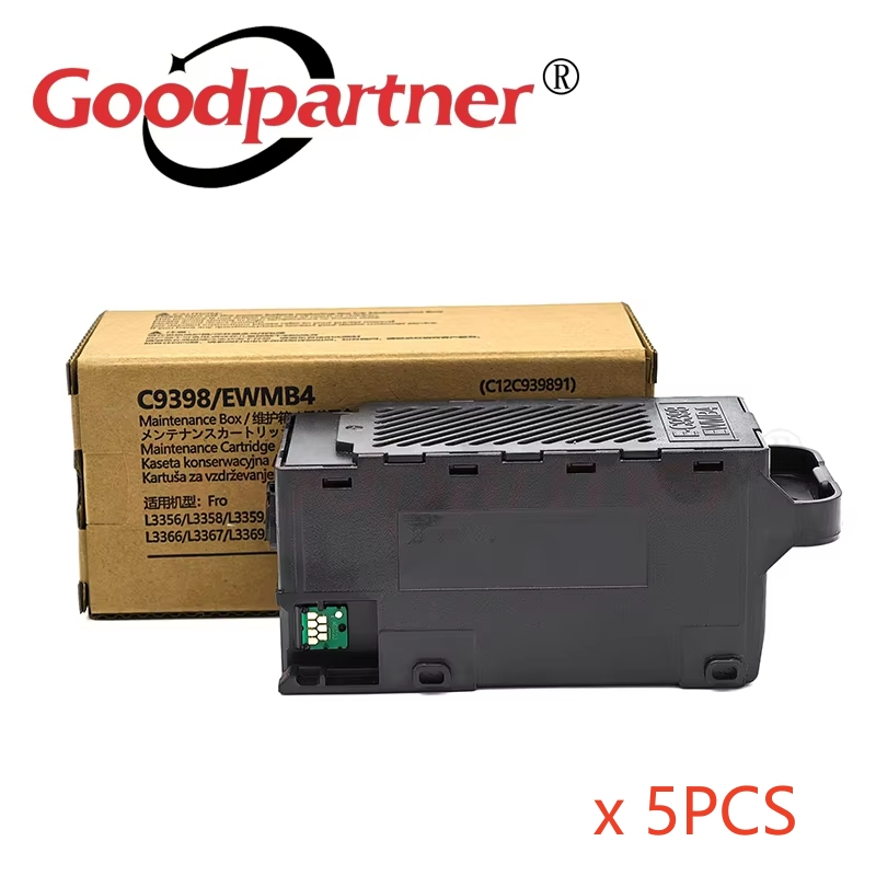 5X C9398 กล่องบํารุงรักษาสําหรับ EPSON L1318 L1358 L1359 L3318 L3319 L3351 L3353 L3355 L3356 L3358 L3359 L3366 L3369 L5398