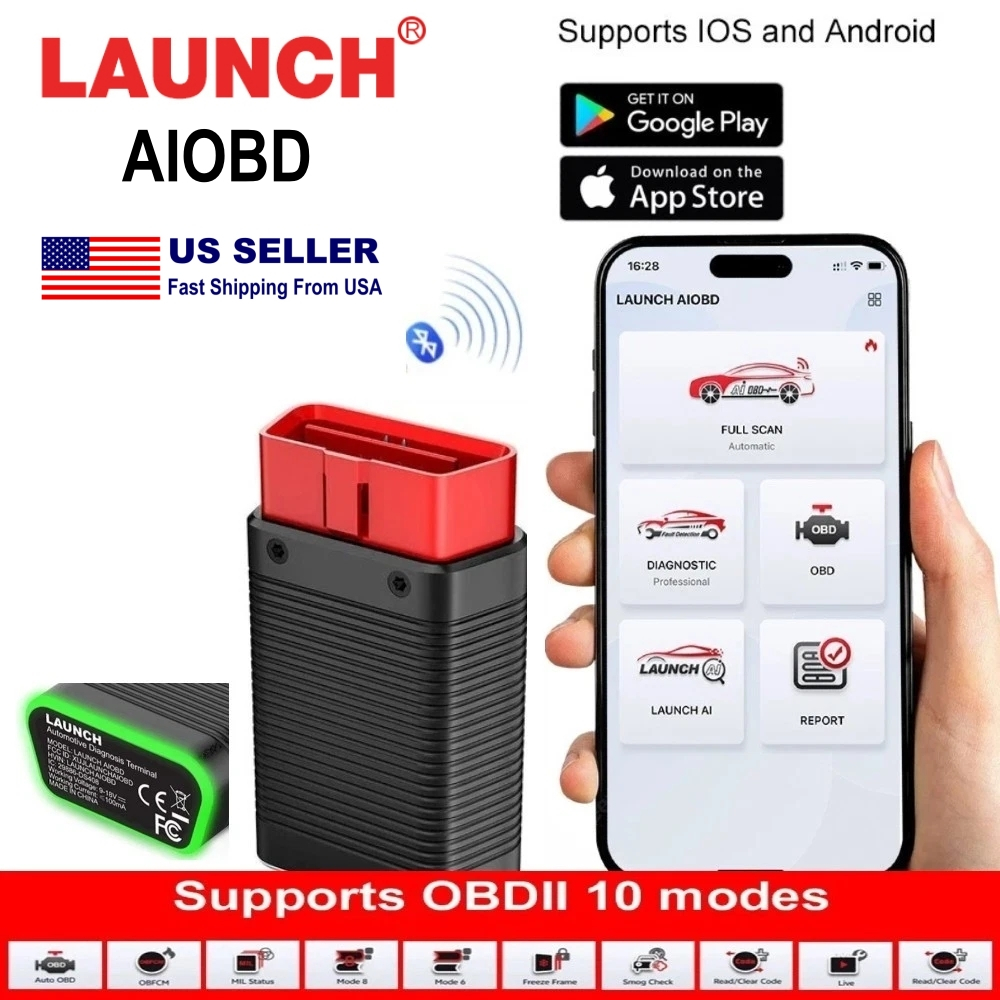 LAUNCH AIOBD (NueraDiag) เทอร์มินัลวินิจฉัยรถยนต์ Global Version LAUNCH AIOBD OBD2 เครื่องสแกนเนอร์ท