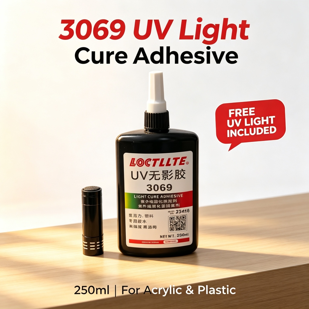 UV Light Cure กาว UV ใสสําหรับแก้วอะคริลิคพลาสติกความแข็งแรงสูงผูกโปร่งใส