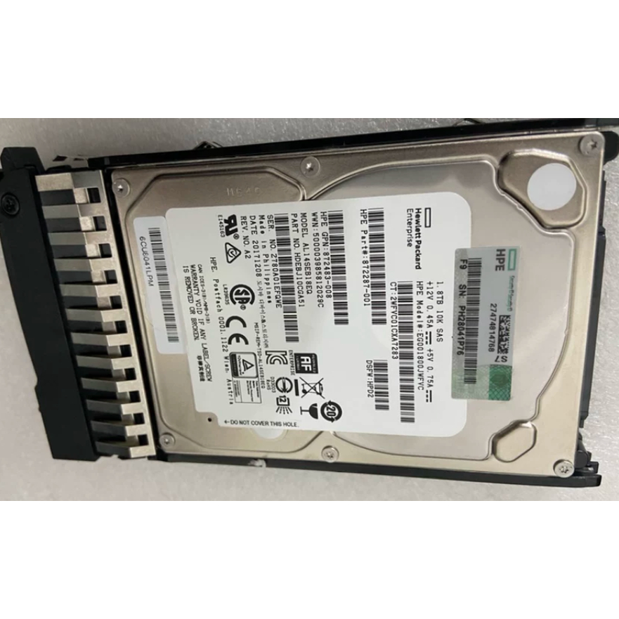 สําหรับ HP 787649-001 J9F49A MSA 1.8TB 12G SAS 2.5 10K ฮาร์ดไดรฟ์เซิร์ฟเวอร์