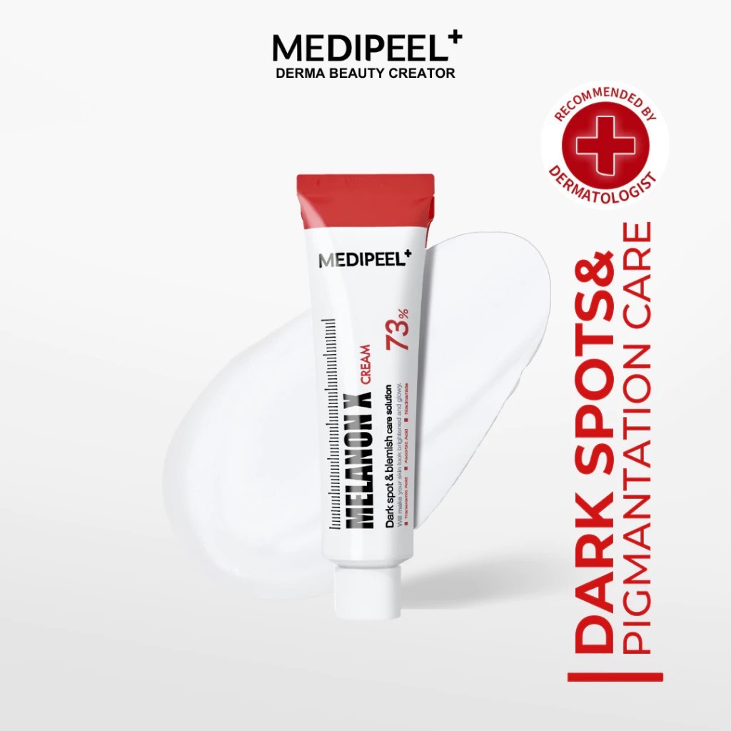 [ของแท้100% พร้อมส่ง] ครีมไวเทนนิ่ง Medipeel Melanon X Cream 30ml ลดฝ้า กระ จุดด่างดำ ลดรอยดำเก่า กระจ่างใส