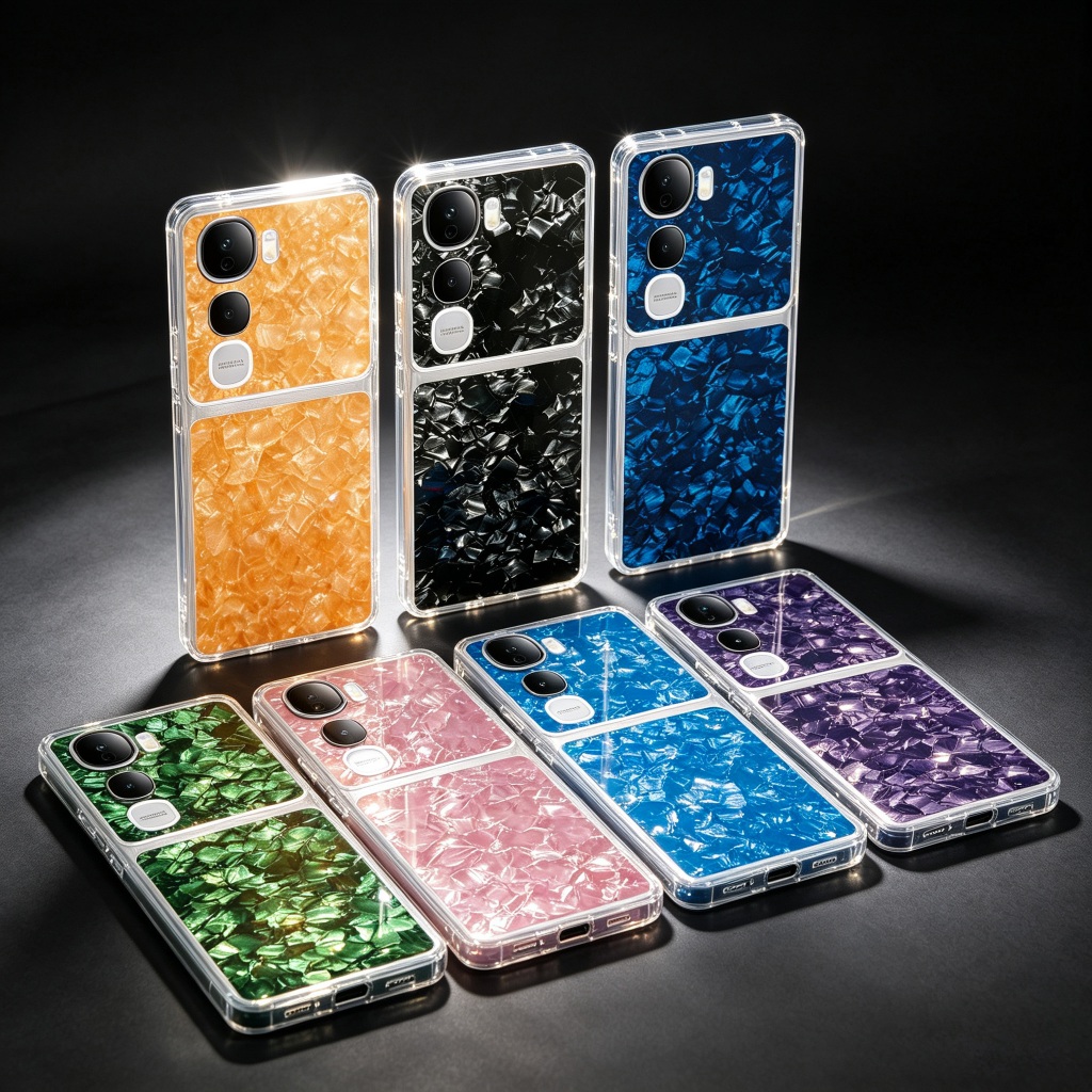 Shell Texture กรอบใสเคสโทรศัพท์สําหรับ VIVO T3 Ultra T4 T4R T4X T2X T1X T1 4G 5G ปลอกโปร่งใส Soft TP