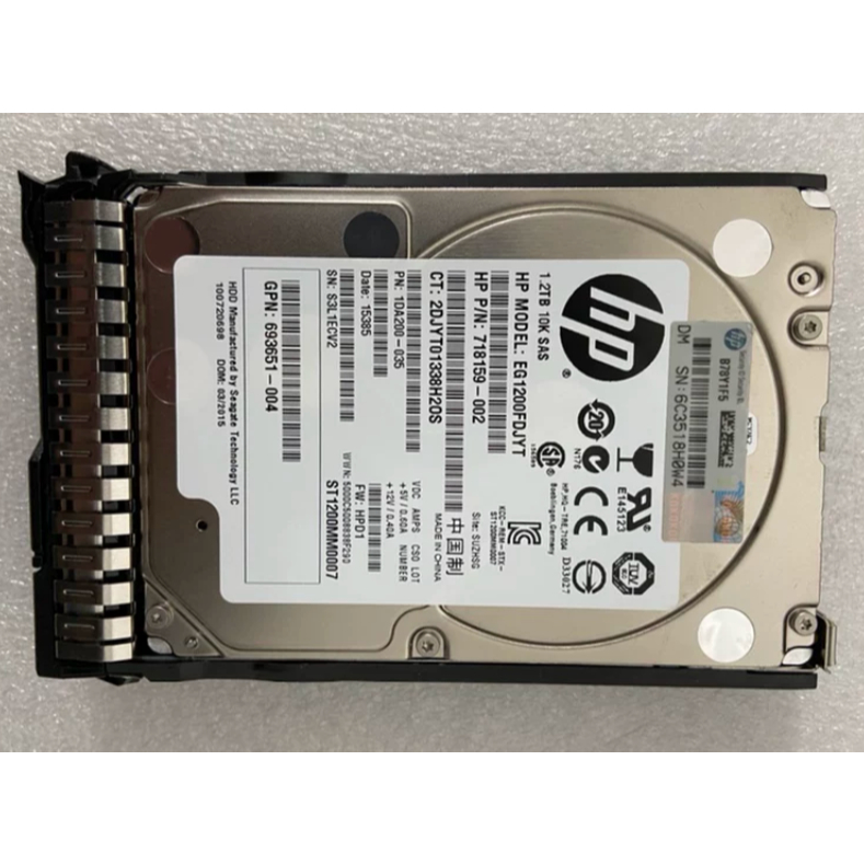 สําหรับ HP 718162-B21 718292-001 1.2T 10K SAS 6G ฮาร์ดไดรฟ์ G8 G9 ขนาด 2.5 นิ้ว
