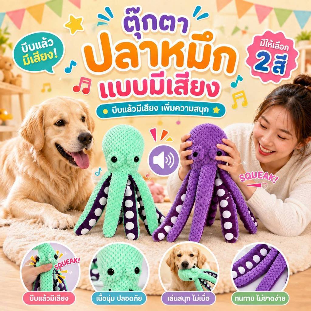 ของเล่นสุนัขสารภาพขนาดใหญ่-ของเล่นสุนัขตุ๊กตาพร้อมผ้านุ่มสําหรับสุนัขขนาดเล็ก กลาง และใหญ่ สหายทุกวัน ของขวัญรางวัลฝึก