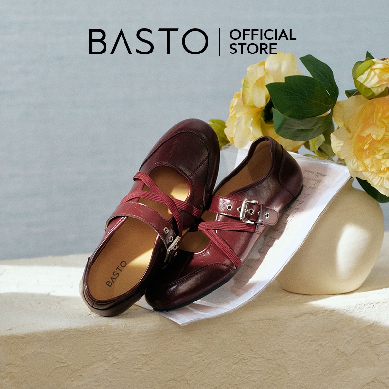 BASTO Women's Ballet Sneakers รองเท้าบัลเล่ต์ รองเท้าผ้าใบ D5129