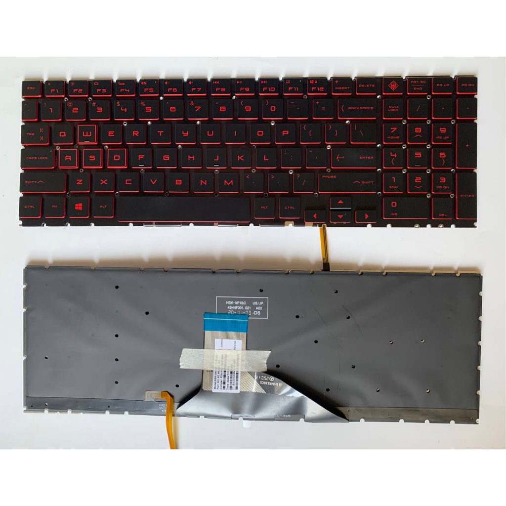US เค้าโครงสําหรับ HP Omen 15-DC 15t-DC 15-DH 15t-DH TPN-Q211 TPN-C143 แป้นพิมพ์แล็ปท็อป