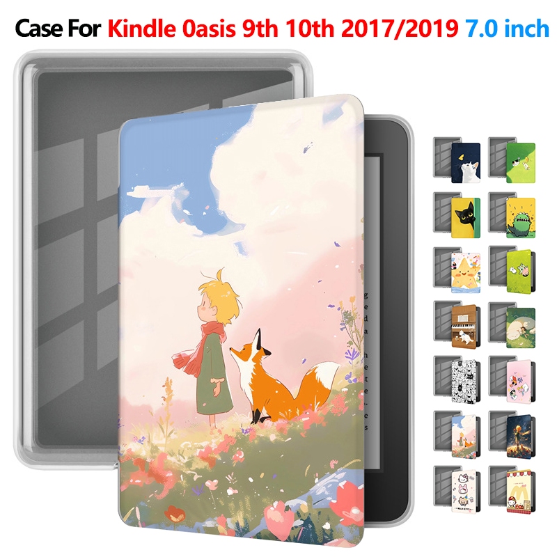 E-Book ฝาครอบสําหรับ Kindle 0asis2 0asis3 CN24W1 SBIN40 7.0 การ์ตูนน่ารักอะคริลิคสําหรับ Kindle 0as7