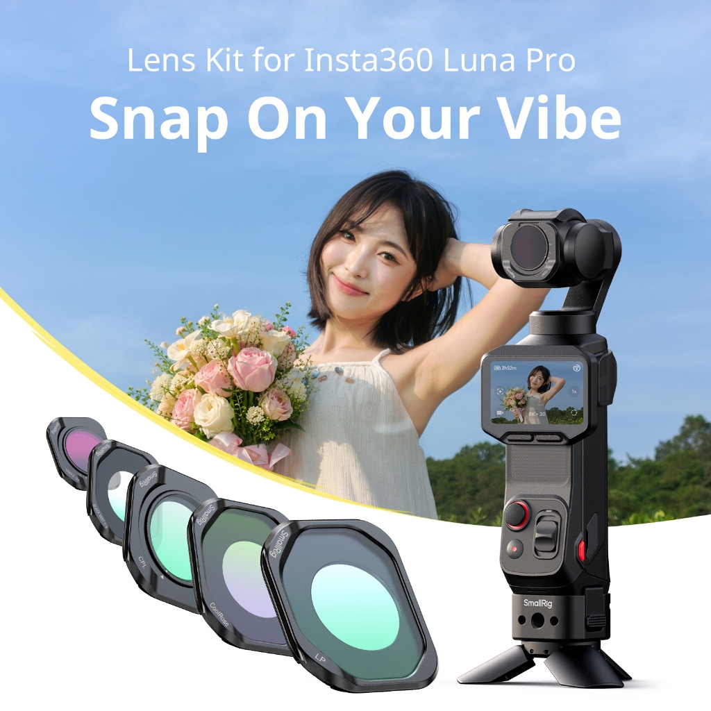 SmallRig สําหรับ Insta360 Luna Pro Black Mist Filter/UV Filter/CPL Filter #7105#7107#7108#7109#7110#