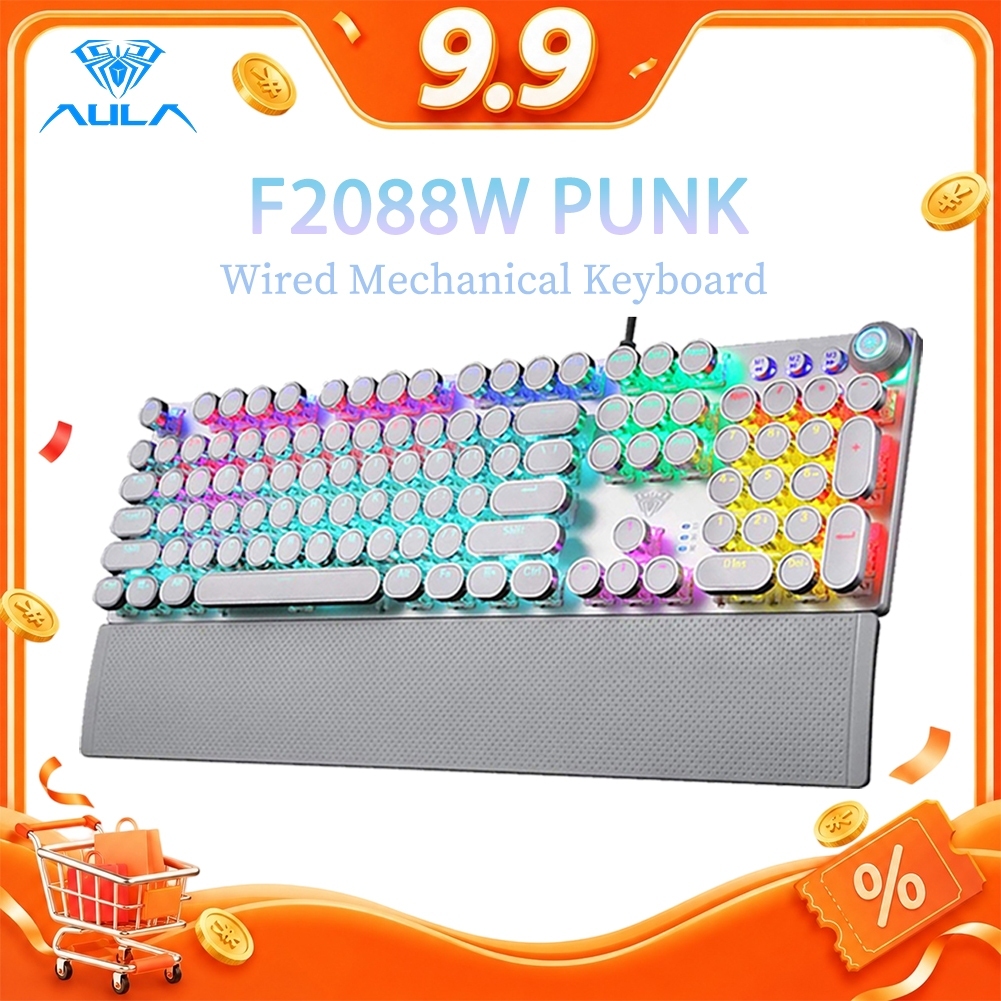 Aula F2088/F2058PK PUNK คีย์บอร์ดเกมมิ่ง ป้องกันผี