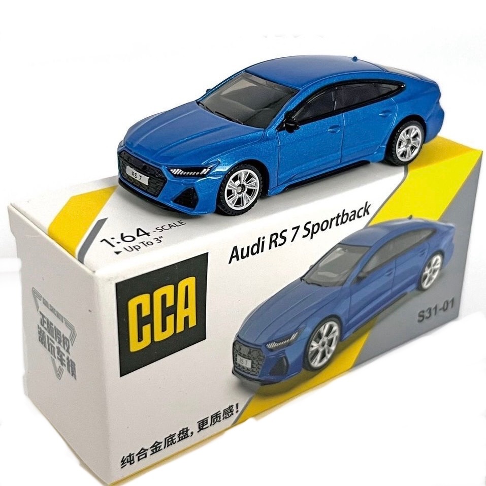 CCA 1: 64 Audi RS7 Sportback Sports Car Alloy Chassis Car Model