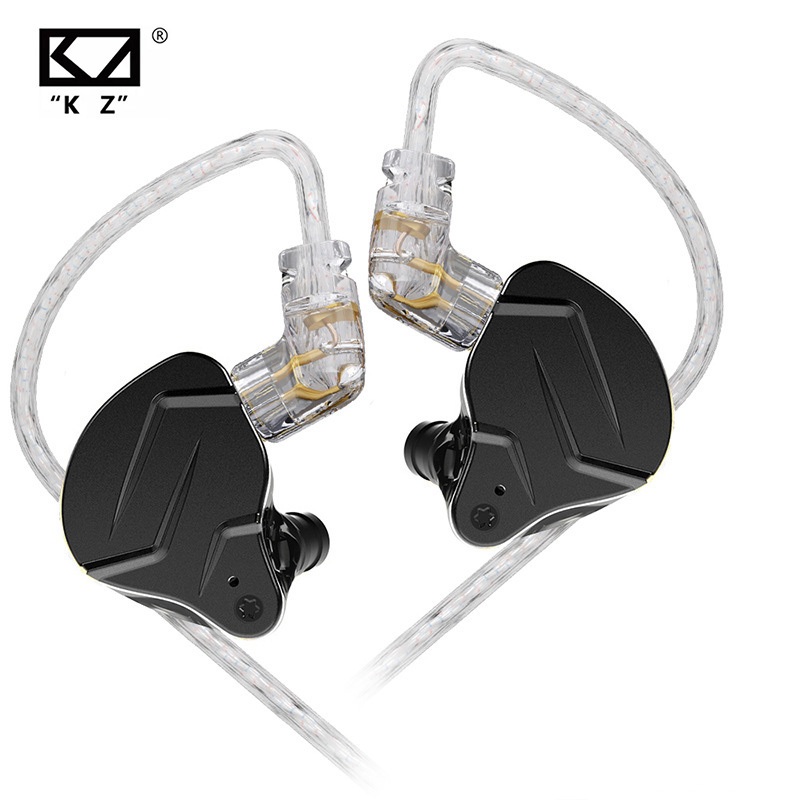 KZ ZSN Pro X หูฟังมีสายเทคโนโลยีไฮบริด 1BA+1DD พร้อมไมโครโฟนสําหรับกีฬาและมอนิเตอร์ พร้อมที่เกี่ยวหู