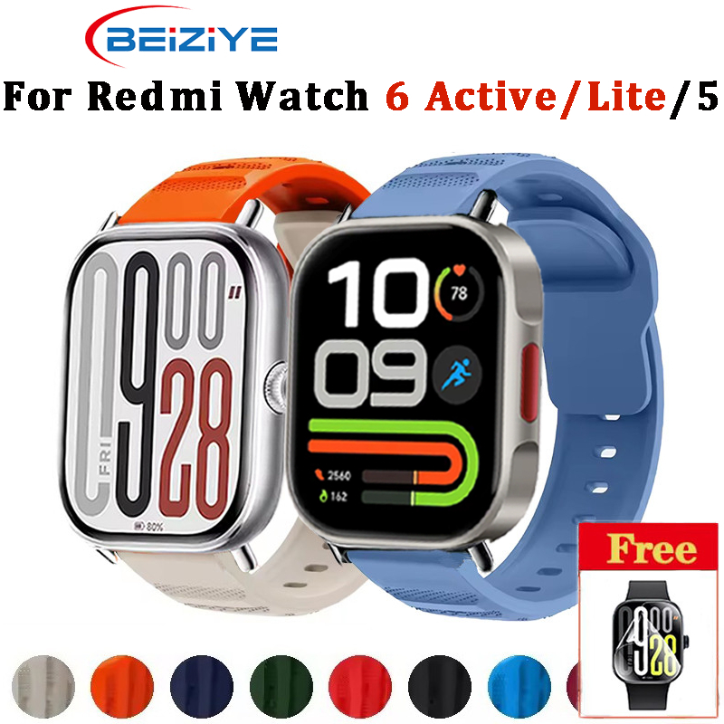 สายรัดซิลิโคนสําหรับนาฬิกา Redmi Watch 6 Active/Lite สร้อยข้อมือ Quick Release เข็มขัดสําหรับ Redmi Watch 5/4 สมาร์ทนาฬิกาสร้อยข้อมืออุปกรณ์เสริม