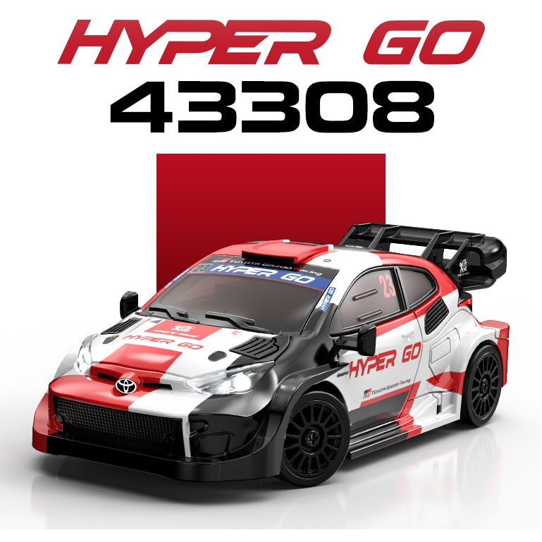 MJX Hyper Go 43308 1/43 Toyota GR Yaris RC Drift Car พร้อม Gyro