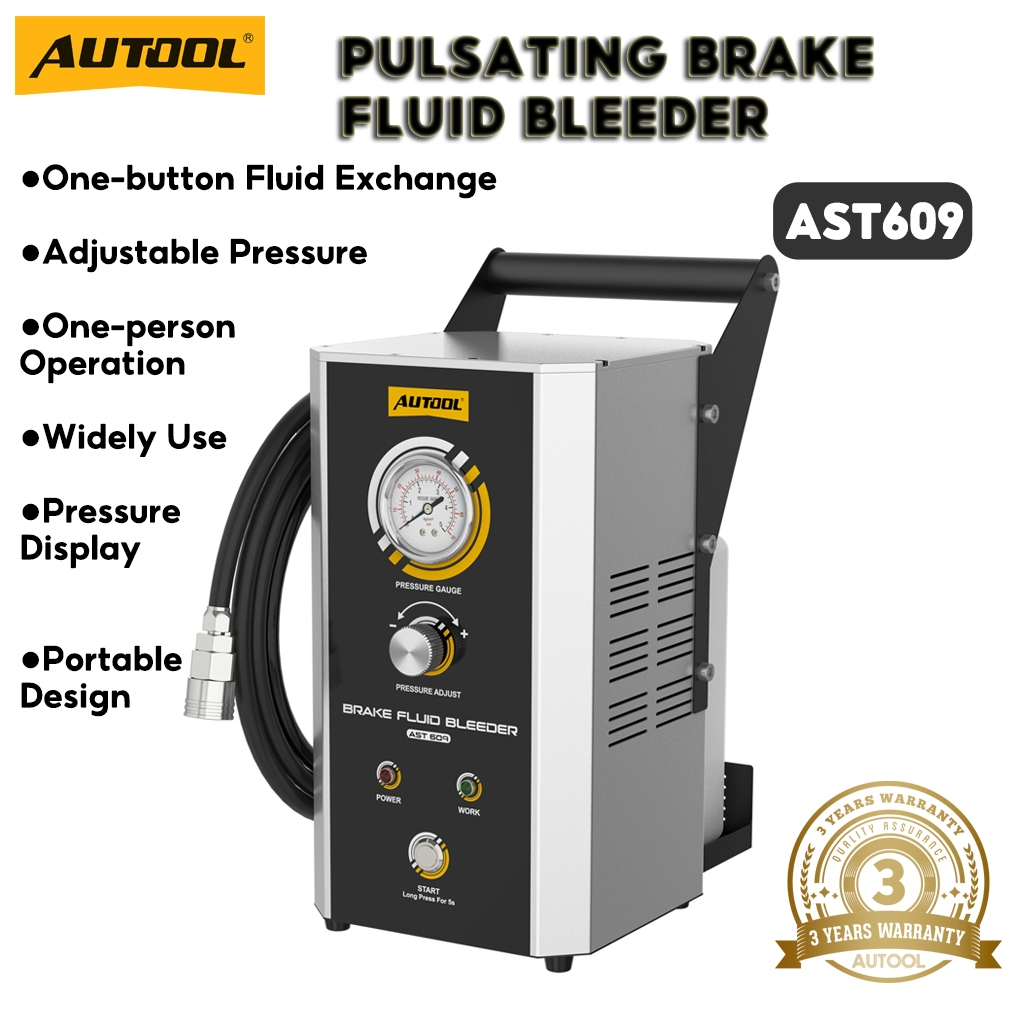 Autool AST609 เครื่องปั๊มน้ํามันเบรกไฟฟ้าอัตโนมัติ สําหรับรถยนต์
