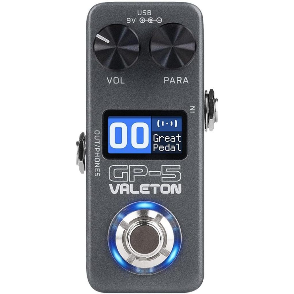 โปรเซสเซอร์ Multi-Effects ขนาดกะทัดรัด Valeton GP-5 – SnapTone & IR Loader, เอฟเฟกต์ 100+, บลูทูธ, อ