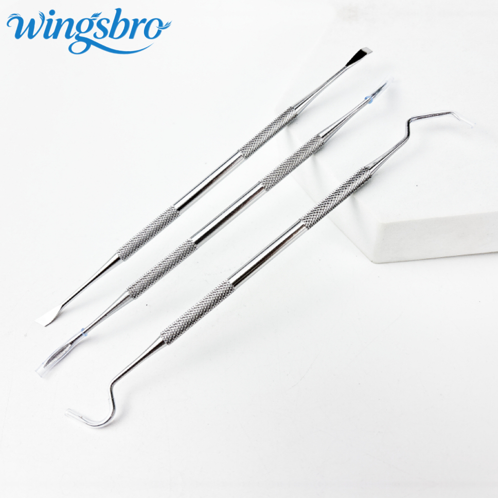Wingsbro เครื่องมือทําความสะอาดฟันสําหรับสัตว์เลี้ยง double header Tarter & Plaque remover เครื่องมื