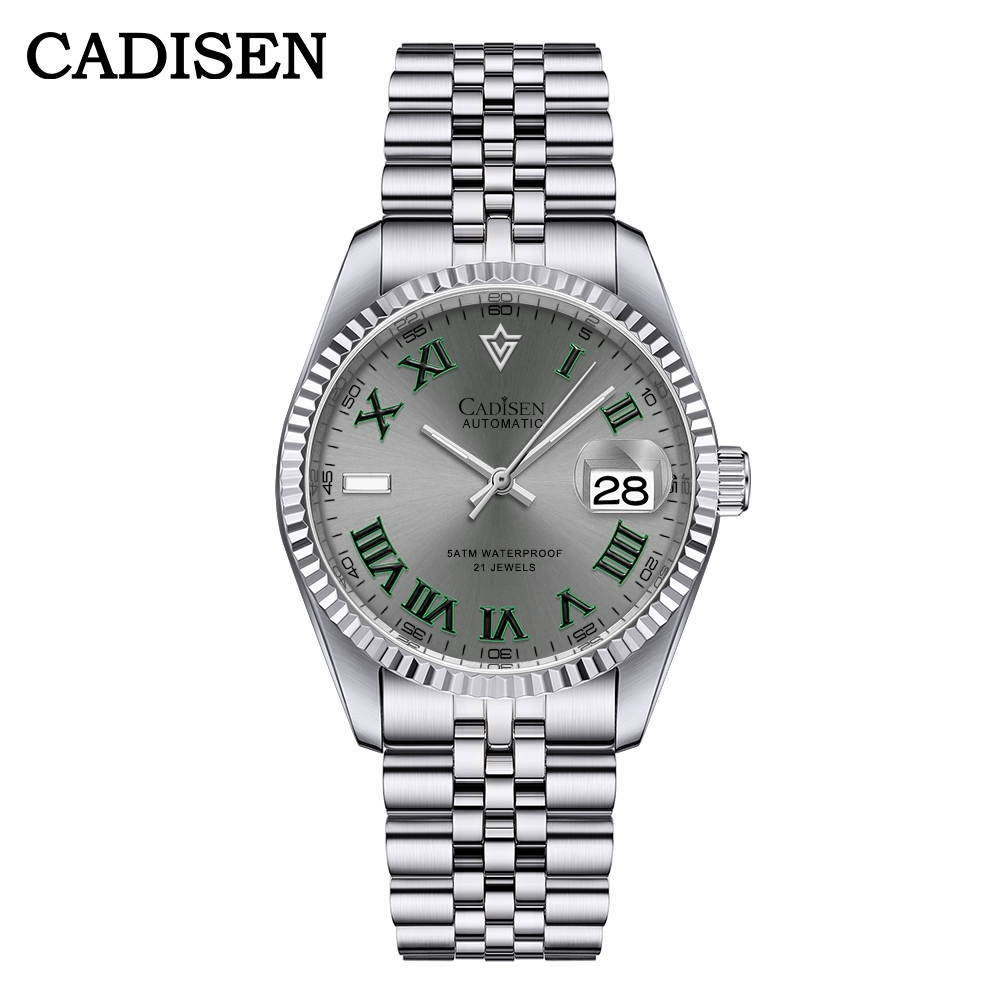 Cadisen C8211M Casual Mens Mechanical Watch MIYOTA 8215 Movement 38mm