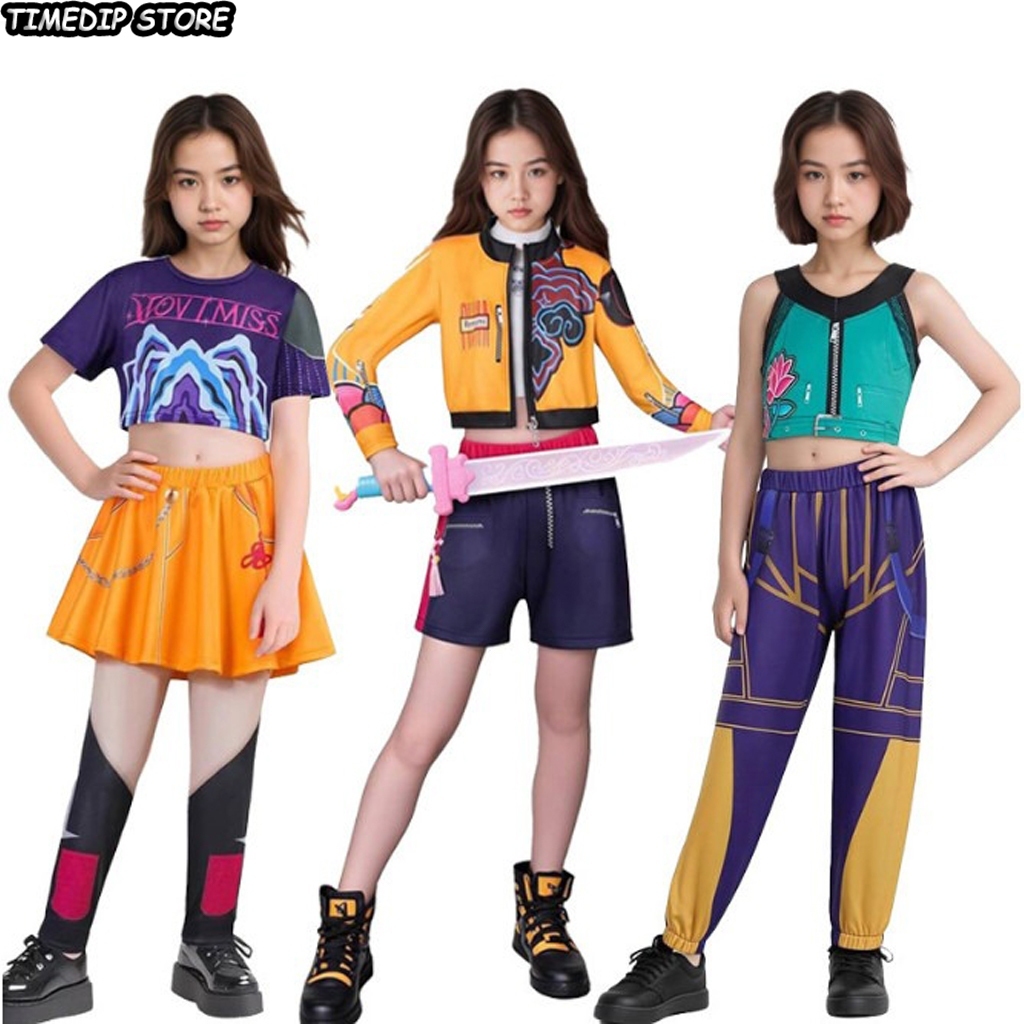 <COD> แฟชั่น 2026 ใหม่ภาพยนตร์ K-Pop Mira Rumi Zoey Demon Hunters ฮาโลวีน ชุดคอสเพลย์