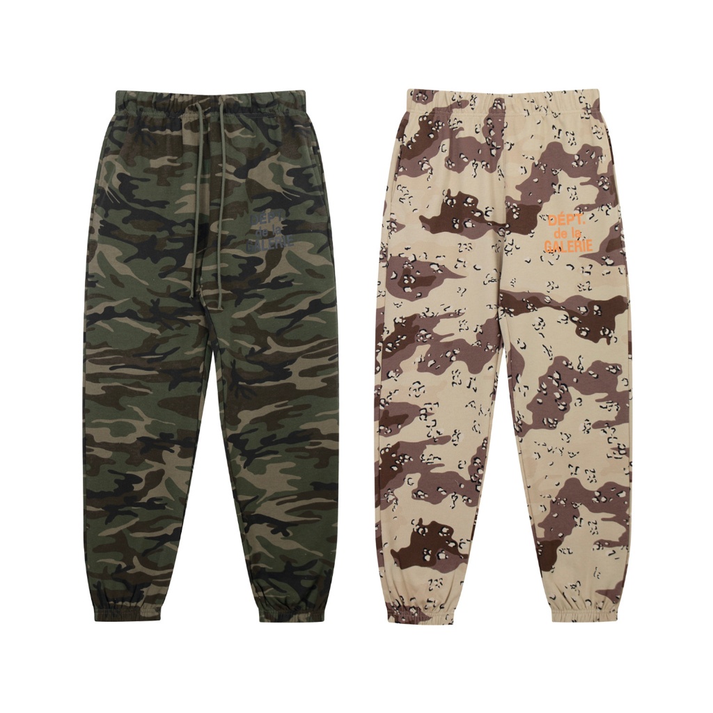 Gallery Dept Camouflage กางเกงกีฬาลําลองผู้ชายผู้หญิง