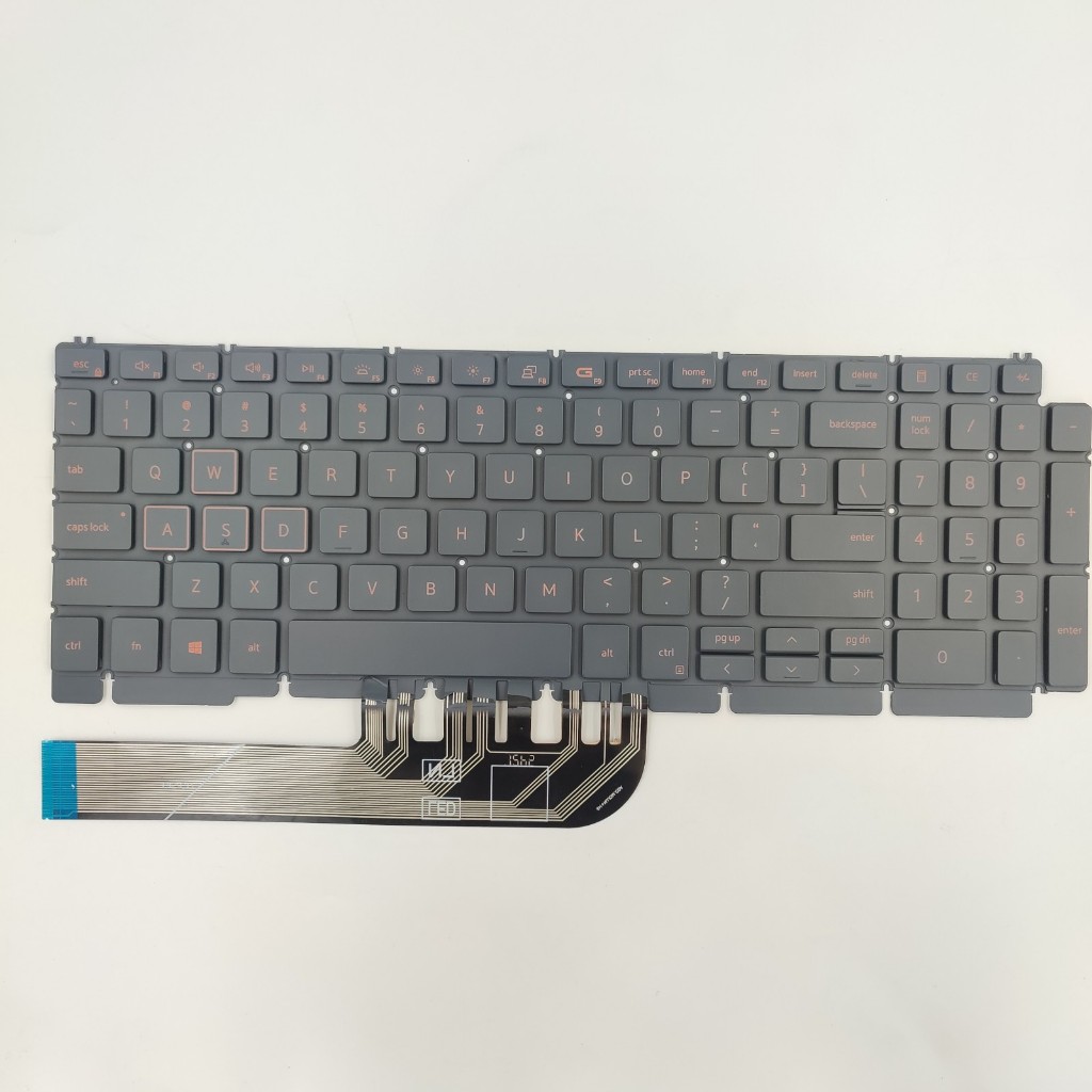 US RU สําหรับ Dell G15/5510/5511/5515/5590/5591/6520/5525/P105F แป้นพิมพ์แล็ปท็อป