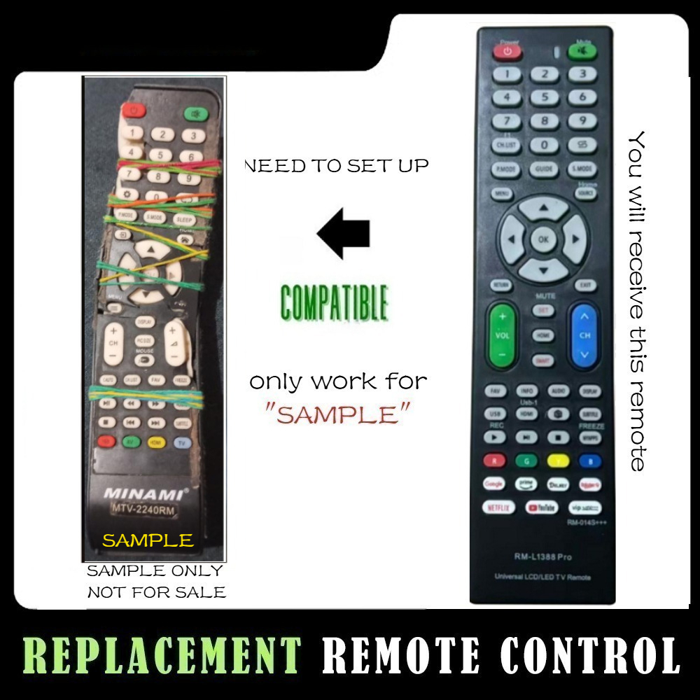 Minami Smart TV Remote พร้อมใช้งาน Universal สําหรับ MINAMI ANDROID TV REMOTE