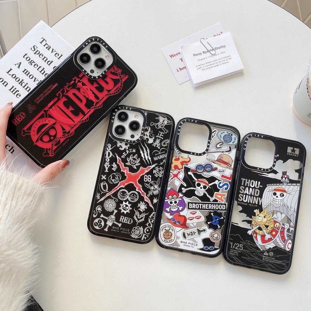 อะนิเมะ ONE PIECE เคสโทรศัพท์แม่เหล็กสําหรับ iPhone 18 17 16 15 14 13 12 Pro Max Plus Air, ปลอกโปร่งใส Hard