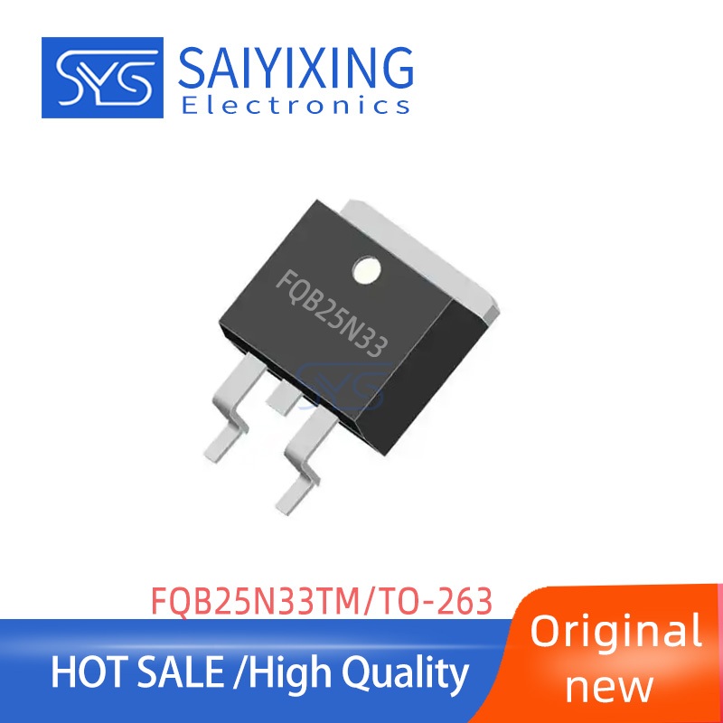 2PCS Original FQB25N33TM FQB25N33 MOSFET MOSFET 25A 330V TO-263 25N33 ยี่ห้อใหม่