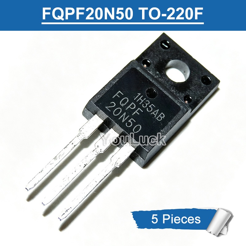 5 ชิ้น FQPF20N50 TO-220F 20A/500V N-channel MOSFET ทรานซิสเตอร์ใหม่เดิม
