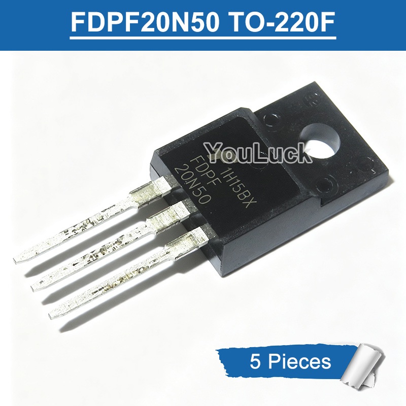 5 ชิ้น FDPF20N50 TO-220F 20A/500V N-channel MOSFET ทรานซิสเตอร์ใหม่เดิม
