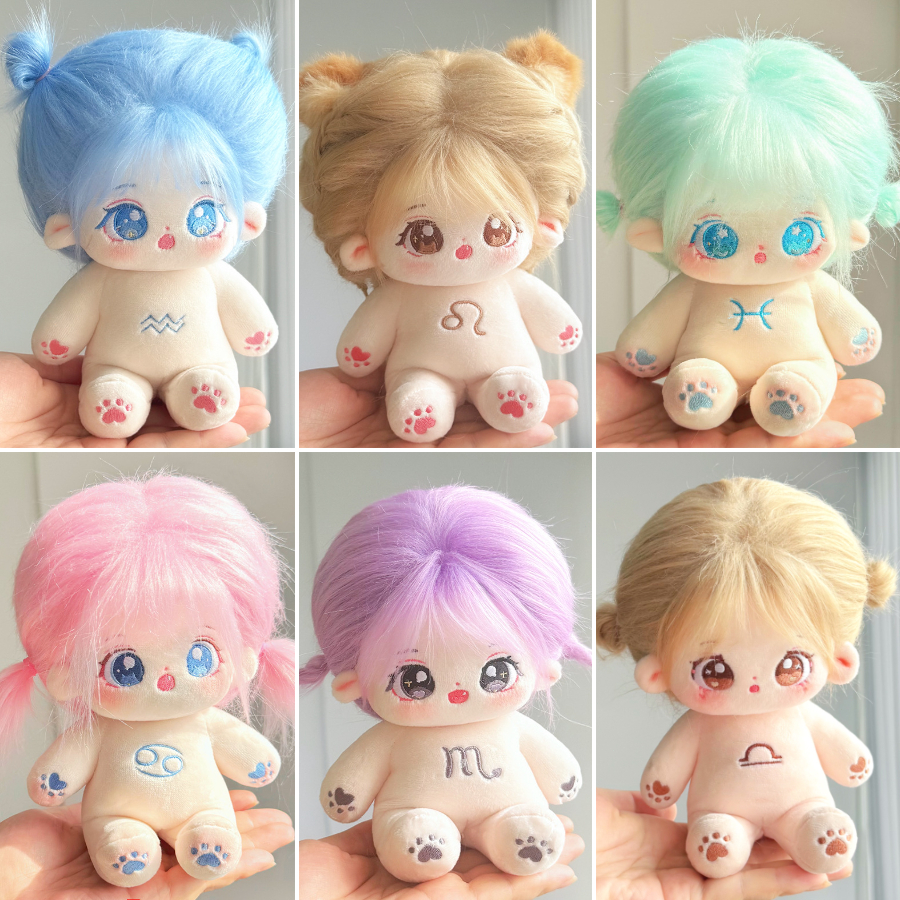20เซนติเมตรผ้าฝ้ายตุ๊กตาเปลี่ยนผ้าฝ้ายตุ๊กตา/20เซนติเมตรเปลือยตุ๊กตาที่มีโครงกระดูกตุ๊กตา ฝ้าย เรื่องราว สิบสองกลุ่มดาว