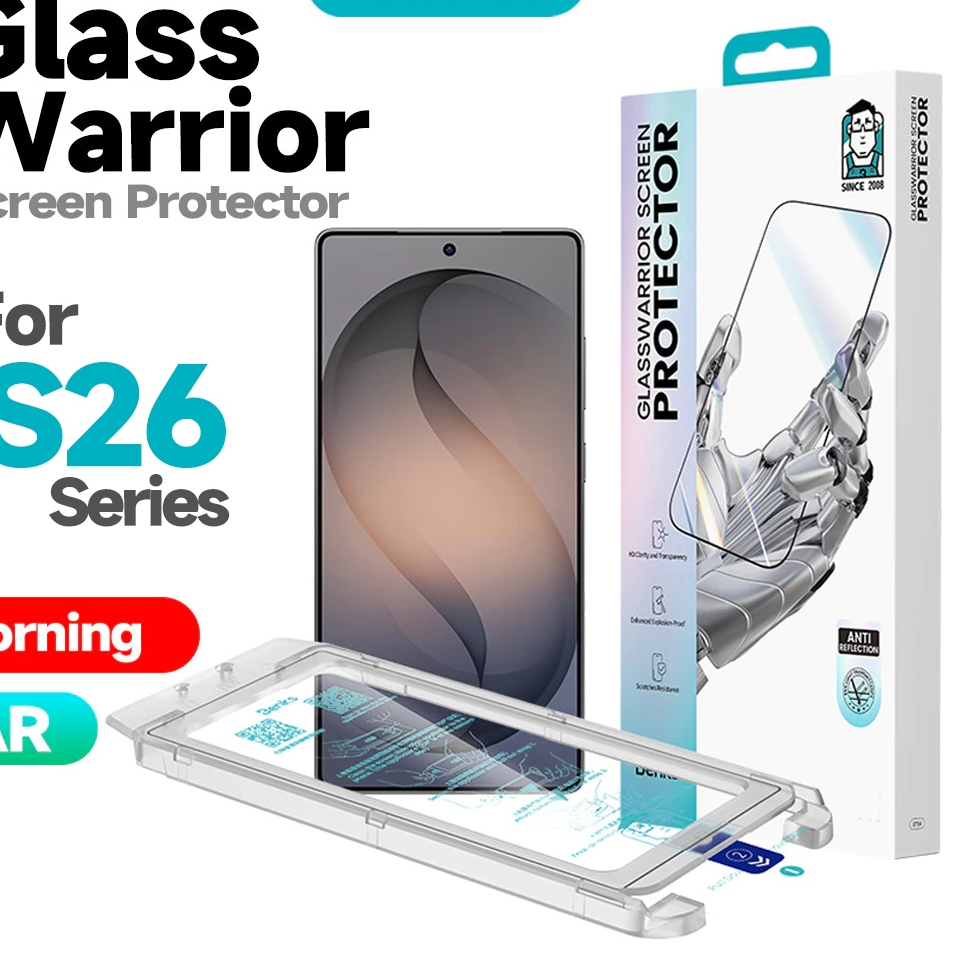 [Benks Official] Benks GlassWarrior AR ปกป้องหน้าจอสําหรับ Samsung S26 Ultra S26+ S26U AR Enhanced HD Clean Anti-Glare Anti-reflection Eye Protection กระจกนิรภัย
