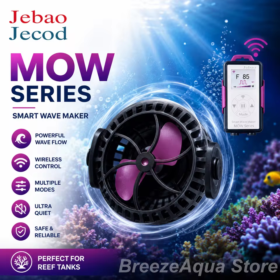 Jebao MOW Series WiFi Wave Maker ปั๊ม LCD Controller Aquarium ปั๊มไหลเวียนสําหรับถังปลา