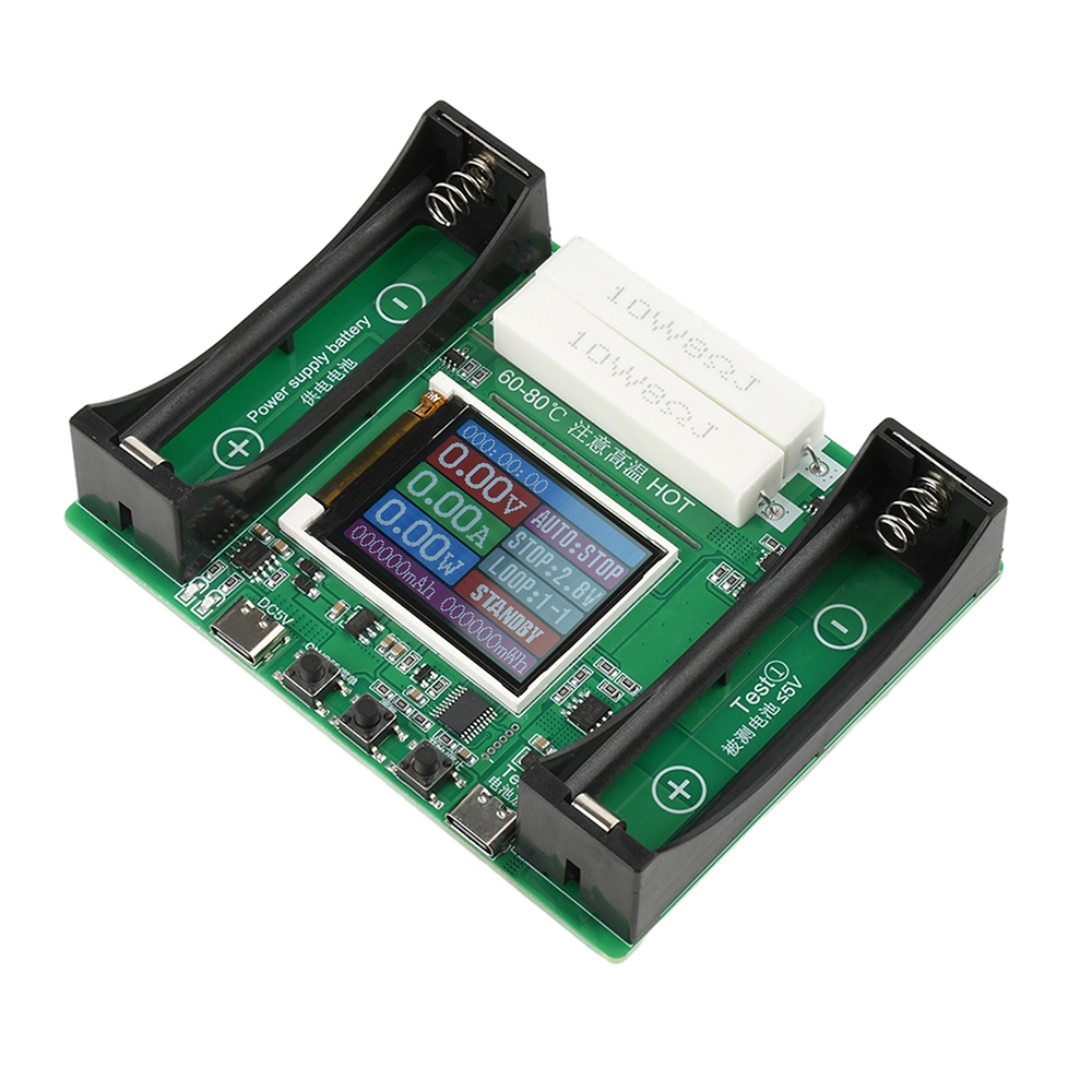 Pcbfun 18650 เครื่องทดสอบความจุแบตเตอรี่ ความต้านทานภายใน ที่ชาร์จอัตโนมัติ