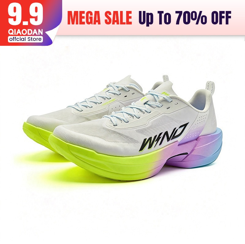 Qiaodan WIND 4PRO รองเท้าวิ่งผู้หญิง Marathon Racing Full-Palm Carbon Plate QDB022262291